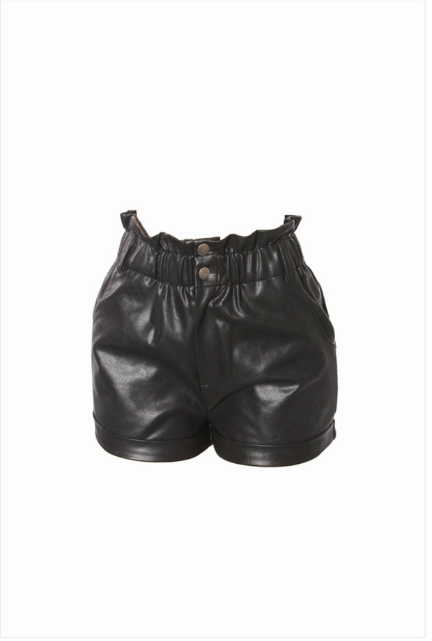 The “Foxy” Faux Leather Shorts